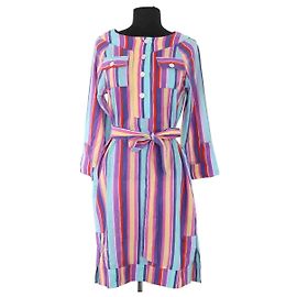 Autre Marque Vestido AML Paris de seda multicolor Multicolor