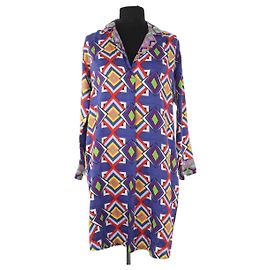 Autre Marque Vestido AML Paris multicolorido de algodão Multicor