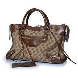 Autre Marque Balenciaga x Gucci, hackers neo classic bag Marrom