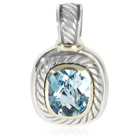 David Yurman Yellow Gold & Sterling Silver Topaz Albion Pendant Other