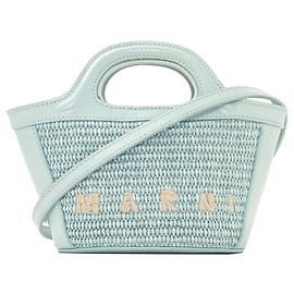 Marni Tropicalia 2-Way Handbag Light blue