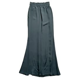 Saia longa Loewe em seda preta Preto