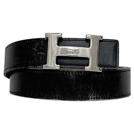 Hermès Cinto H Hermes em preto e marrom Marrom Preto