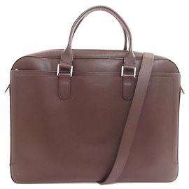 Sac Business 2-Way Longchamp en cuir marron Marron