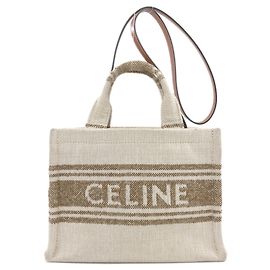 Céline Celine Small Cabas Thais 2-Way Handbag Beige