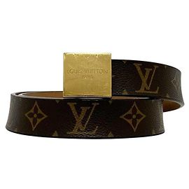 Louis Vuitton Monogram Canvas Standard Belt Brown