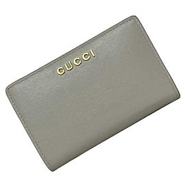 Gucci Gray Bi-Fold Wallet Brown