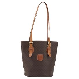 Céline Celine Vintage Macadam Canvas Braun
