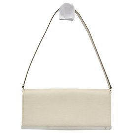 Pochette Louis Vuitton Sevigne en cuir Epi Beige