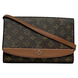 Louis Vuitton Monogram Schultertasche Braun