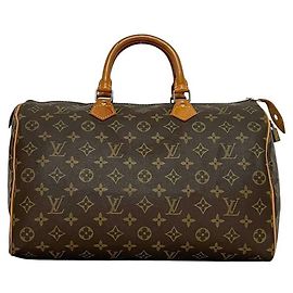 Sac Boston Louis Vuitton Speedy 35 Marron