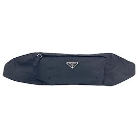 Borsa a tracolla con logo VA0180 Prada Nero