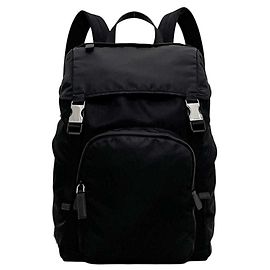 Prada Rucksack aus schwarzem Nylon Schwarz