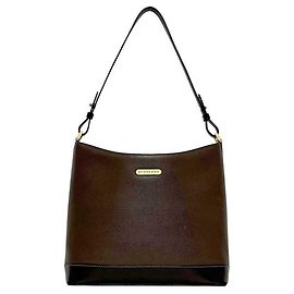 Bolsa de ombro em couro marrom Burberry Marrom