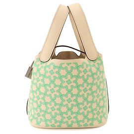 Hermès Hermes Picotin Lock PM Lucky Daisy Handtasche Hellgrün