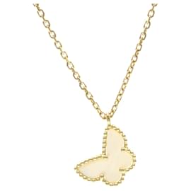 Van Cleef & Arpels Sweet Alhambra Papillon Necklace Golden
