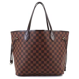 Bolsa Tote Louis Vuitton Neverfull MM Damier Fuschia Damier ebene