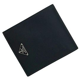 Prada Bi-Fold Wallet in Black Black