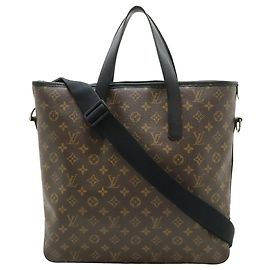 Sac cabas Louis Vuitton Monogram Macassar Davis Marron Noir