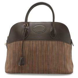 Hermès Borsa HERMES Bolide 37 Tote Bag Marrone Multicolore Cioccolato