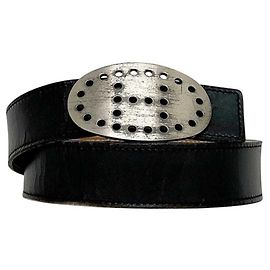 Cinto de couro Evelyne da Hermès Marrom Preto