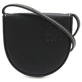 LOEWE Anagram Heel Pouch Mini Shoulder Bag Noir