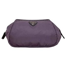 Pochette de nylon roxo Prada Roxo