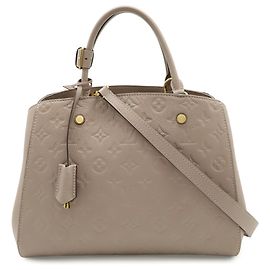 Bolso Louis Vuitton Monogram Empreinte Montaigne MM Castaño
