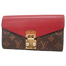 Louis Vuitton Monogram Portefeuille Pallas Long Wallet Fuschia