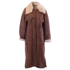 Alberta Ferretti Lammfellmantel Braun Andere