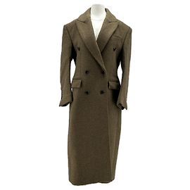 Autre Marque ROHE Khaki Wool Long Jacket Khaki