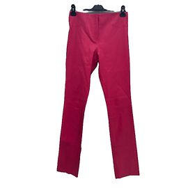 Jitrois Calça de couro rosa Rosa