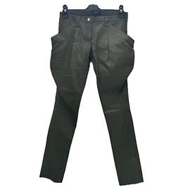 Jitrois Pantalone in pelle verde Verde