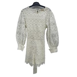 Combishort Maje blanc en polyester taille 36 Blanc