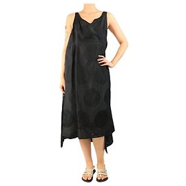 Autre Marque Black silk slip dress - size L Black