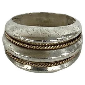 Tiffany & Co Tiffany Vintage Twist Double Rope Ring Silber