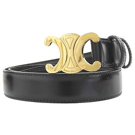 Céline Cinturón Celine Medium Trimoff de piel Negro
