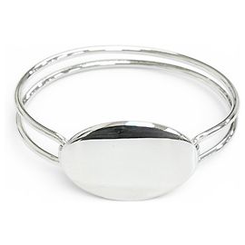 Tiffany & Co Pulsera Bangle Tiffany Vintage Oval ID Plata