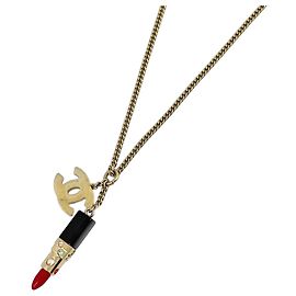 Collier Chanel Coco Mark en strass avec placage doré Doré