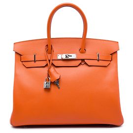 Hermès Orange Epsom Birkin Retourne 35 Orange