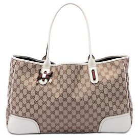 Gucci Beige GG Canvas Web Princy Tote Andere