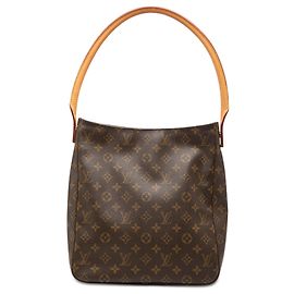 Louis Vuitton Marrom Monogram Looping GM Marrom