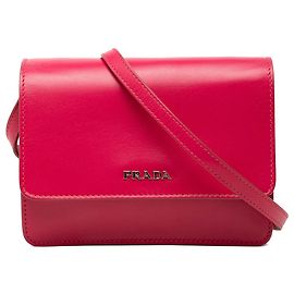 Prada Pink Box Calf Crossbody Rose