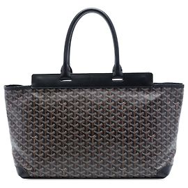 Goyard Black Goyardine Bellechasse MM Black