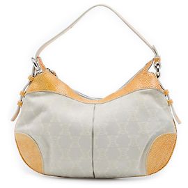 Céline Celine Blue Macadam Denim Hobo Bleu Bleu clair
