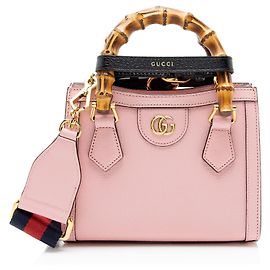Gucci Cuir Leather Diana Mini Tote Rosa