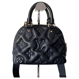 Louis Vuitton Alma BB Bubblegram Handbag in Black Black