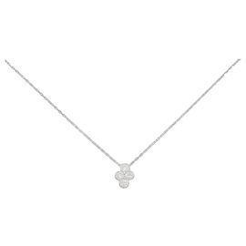 Autre Marque Colar de ouro branco e diamantes Au750 Prata