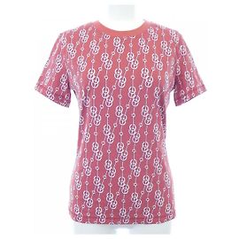 Hermès Camiseta de algodão Hermes CLIQUETIS Vermelho
