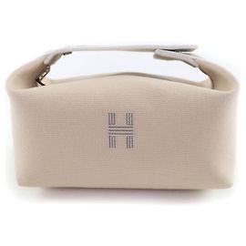 Hermès Bride a PM Cotton Pouch Beige